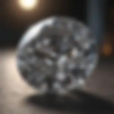 Certificate showcasing the grading details of a diamond