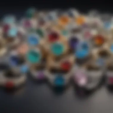 A visual representation of different types of rings and their fitting considerations.