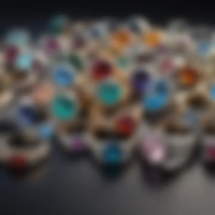 A visual representation of different types of rings and their fitting considerations.
