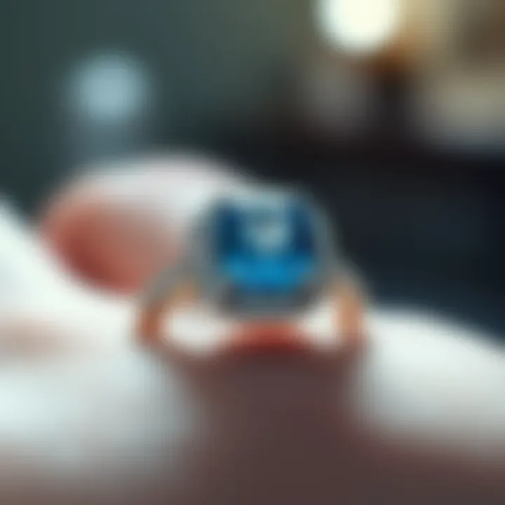 Close-up of a valuable gemstone ring