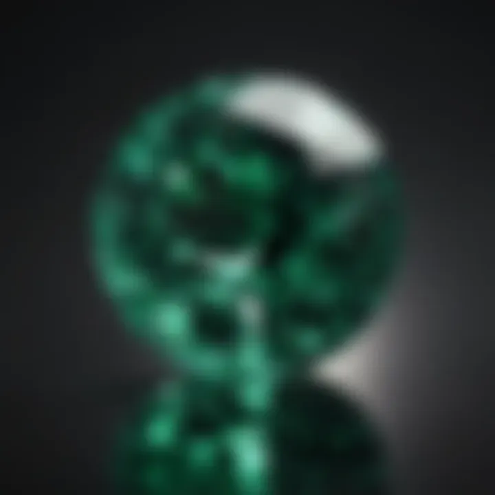 Stunning loose emerald gemstone with a rich green hue