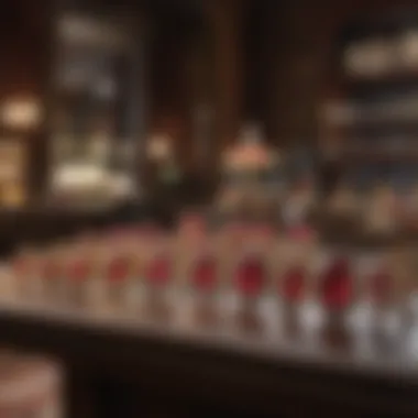 Elegant Ruby Jewelry Store An elegant jewelry store interior featuring rubies set in exquisite designs.