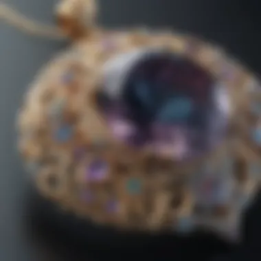 Masterful Alexandrite Pendant Craftsmanship Close-Up