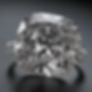 Captivating Brilliance of Cushion Cut Diamond Close-up of a cushion cut diamond showcasing its brilliance