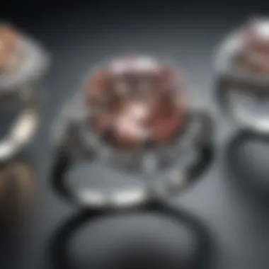 Exploring Ethical Alternatives An array of cruelty-free diamond alternatives, highlighting their unique beauty and appeal