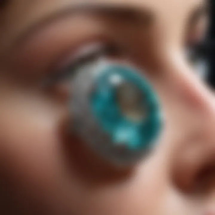 Close-up of Paraiba tourmaline highlighting its clarity and quality