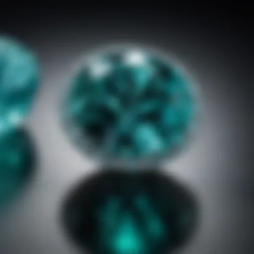 Vibrant Paraiba tourmaline gemstone showcasing its unique color