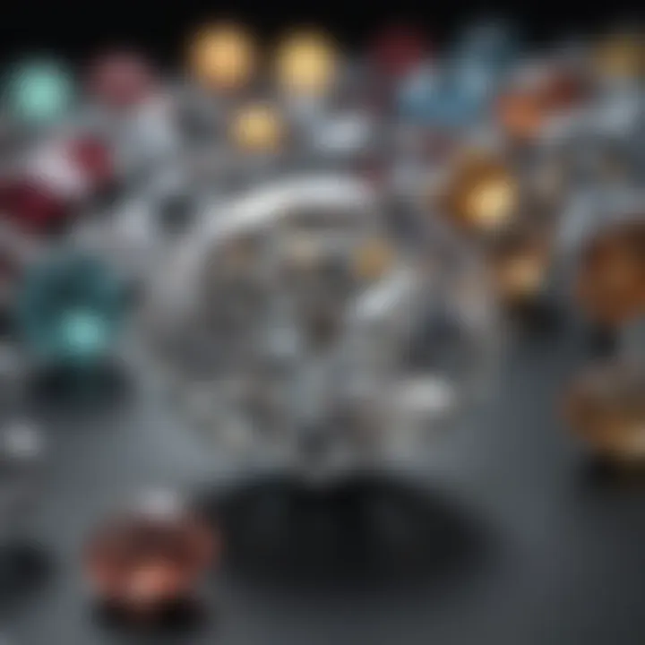 A visual representation of market trends in diamond sales over time