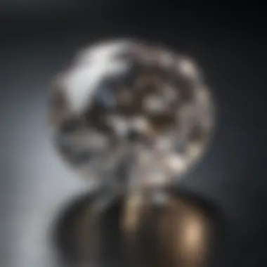 A detailed chart illustrating the factors affecting diamond pricing