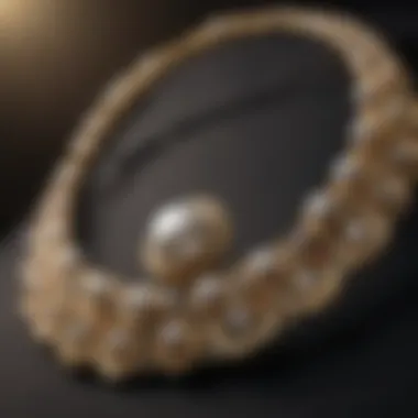 An ancient pearl necklace showcasing intricate craftsmanship