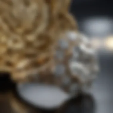 Antique diamond ring showcasing intricate Victorian-inspired design