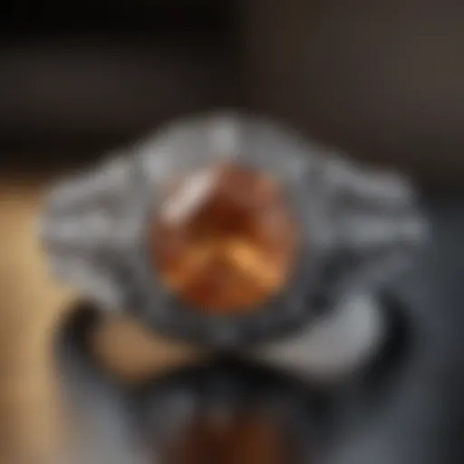 Vintage diamond ring with intricate filigree details