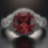 Elegant diamond ring symbolizing April's birthstone