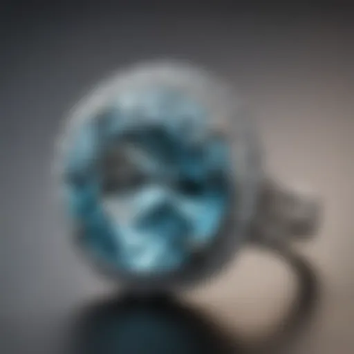 Exquisite Aquamarine Gemstone in Bezel Setting