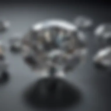 Visual representation of the cost differences between man-made and natural diamonds.