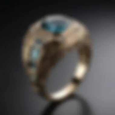 Elegant Geometry of Art Deco Design Art Deco Ring Setting with Geometric Patterns