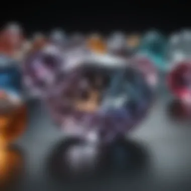 Aesthetic Appeal of Gemstones and Their Clarity Artistic depiction of various gemstones emphasizing their clarity and aesthetic appeal.