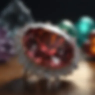 Artistic representation of birthstone energies