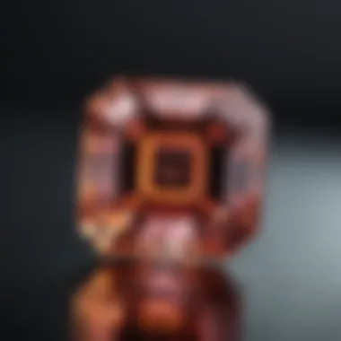 Elegance in Light: Asscher Cut Gemstone Asscher cut gemstone in natural light