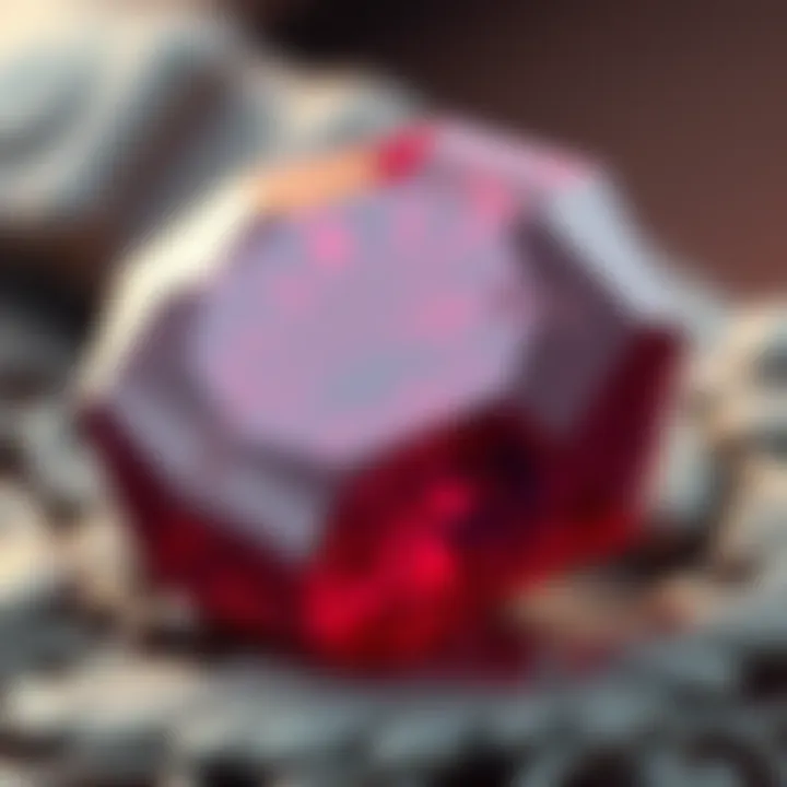 Geological formations rich in ruby deposits