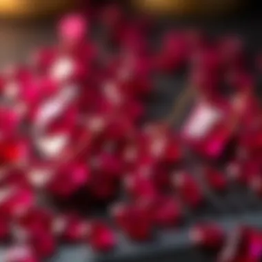 Market trends graph illustrating ruby price fluctuations