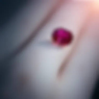 Pristine uncut ruby showcasing its raw beauty