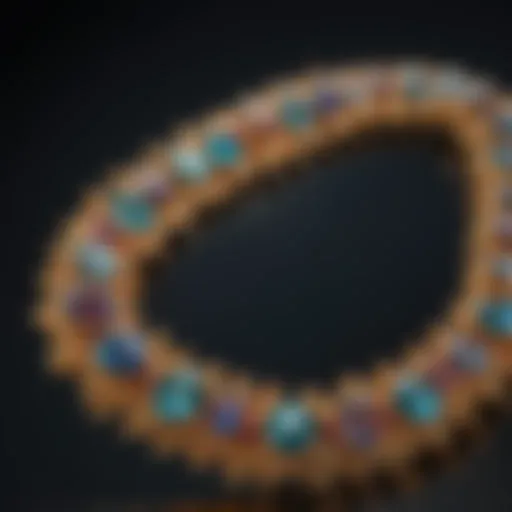 Exquisite Gemstone Chain Close-Up