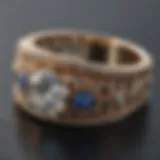 Elegant wedding ring design with intricate details