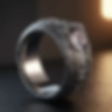 Titanium wedding ring showcasing strength and resilience