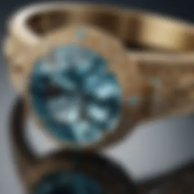 Craftsmanship of Bezel Setting with Aquamarine Gemstone