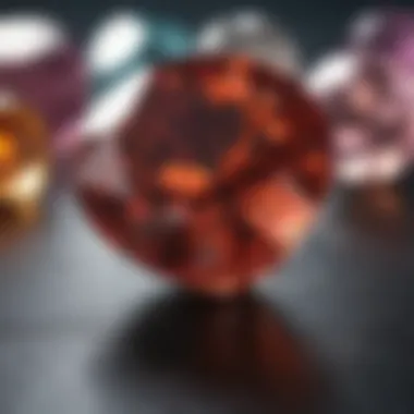 Close-up of a birthstone with unique properties