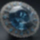 Exquisite Blue Diamond in Close-up Shot