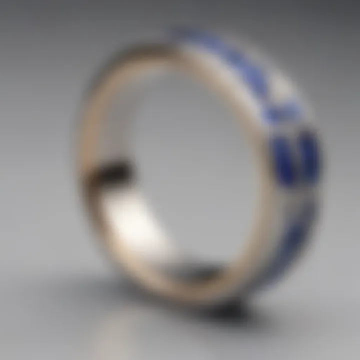 Craftsmanship and Detail Blue Nile Brushed Inlay Wedding Ring