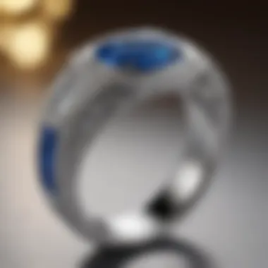 Symbolism and Meaning Blue Nile Brushed Inlay Wedding Ring