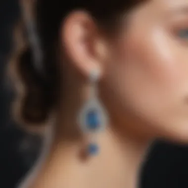 Blue Nile Diamond Earrings - Ethereal Elegance