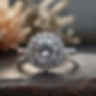 Moissanite Sparkle on Blue Nile Halo Ring Blue Nile Halo Engagement Ring Sparkling with Brilliant Moissanite Stones