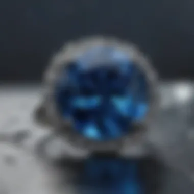 Natural Setting for Blue Nile Tungsten Gemstone Blue Nile Tungsten Gemstone in Natural Setting
