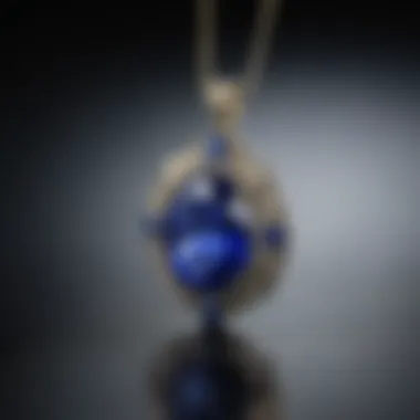 Luminous Blue Sapphire Pendant Exquisite Blue Sapphire Pendant