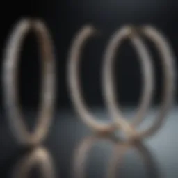 Exquisite Diamond Hoop Earrings