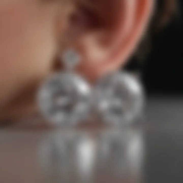 Timeless Elegance of 2 Carat Each Diamond Stud Earrings