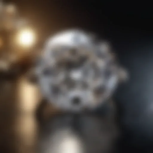 Sparkling Moissanite Gemstone in Elegant Setting