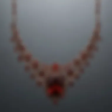Enchanting Garnet Necklace Exquisite Garnet Necklace