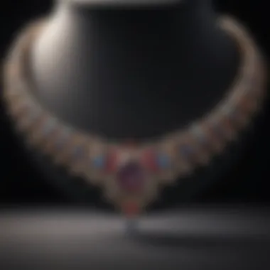 Exquisite Gemstone Necklace on Display