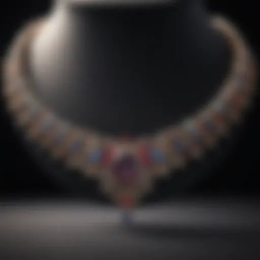 Exquisite Gemstone Necklace on Display