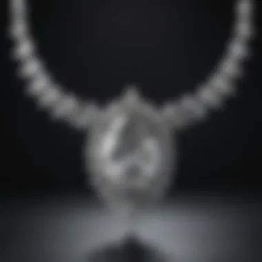 Graceful Marquise Diamond Necklace Exquisite Marquise Diamond Necklace