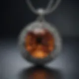 Exquisite PMC OneFire Sterling pendant shining in the light