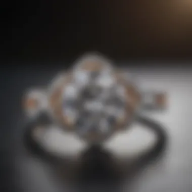 Stunning single diamond engagement ring with modern twist