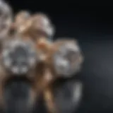 Exquisite cut synthetic diamond earrings in radiant light