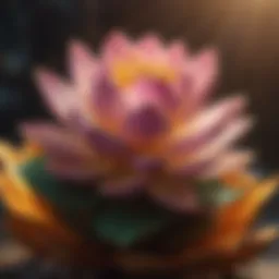 Exquisite Brilliance of the Lotus Flower Gemstone