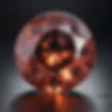 Exquisite 2 Carat Round Cut Gemstone in Radiant Light